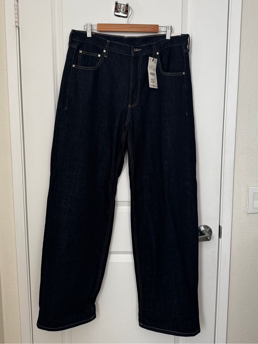 Zara Women's Relaxed Straight Dark Indigo Jeans